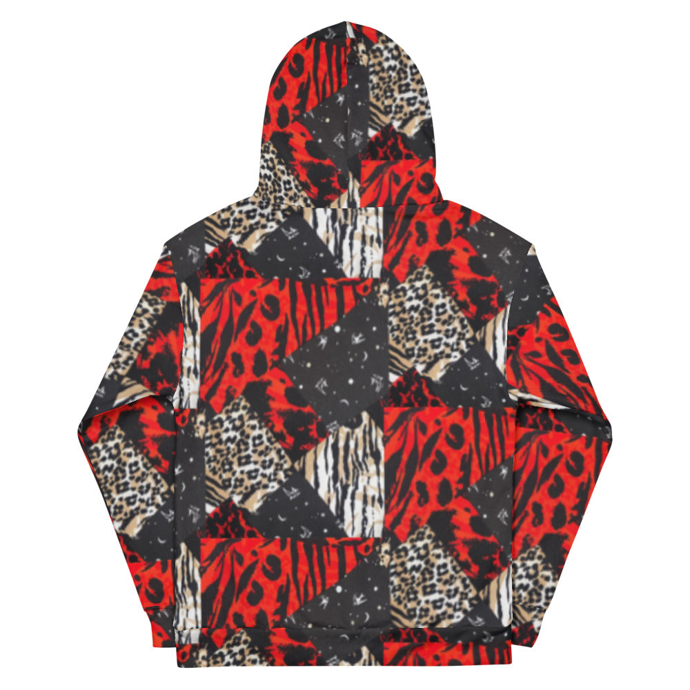 Piezas Cheetah/Bird Print Unisex Hoodie